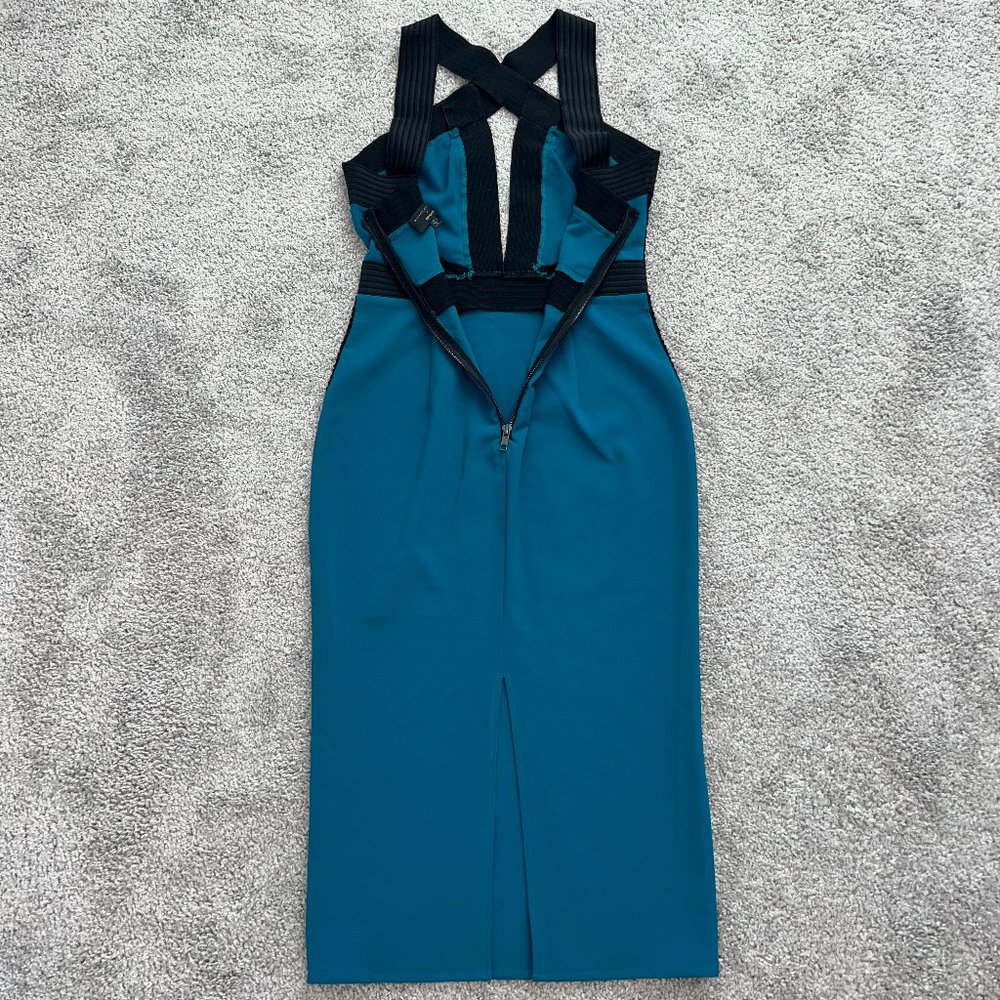 Michael Costello - Teal Dress - Medium - Picture 10 of 11